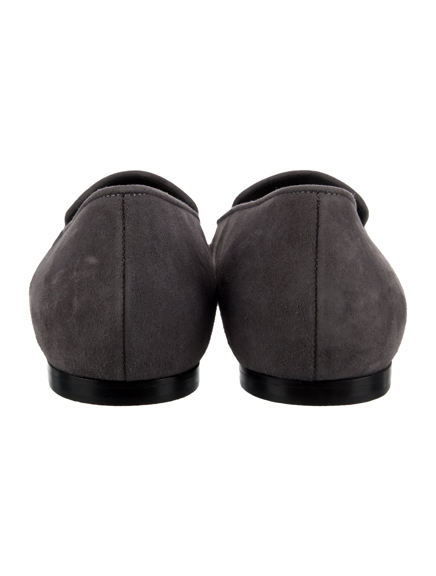Marion Parke Suede Chain-Link Accents Loafers